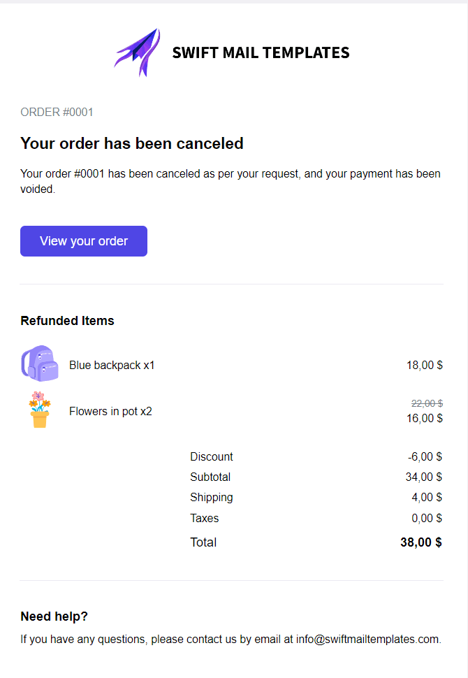 Order Canceled