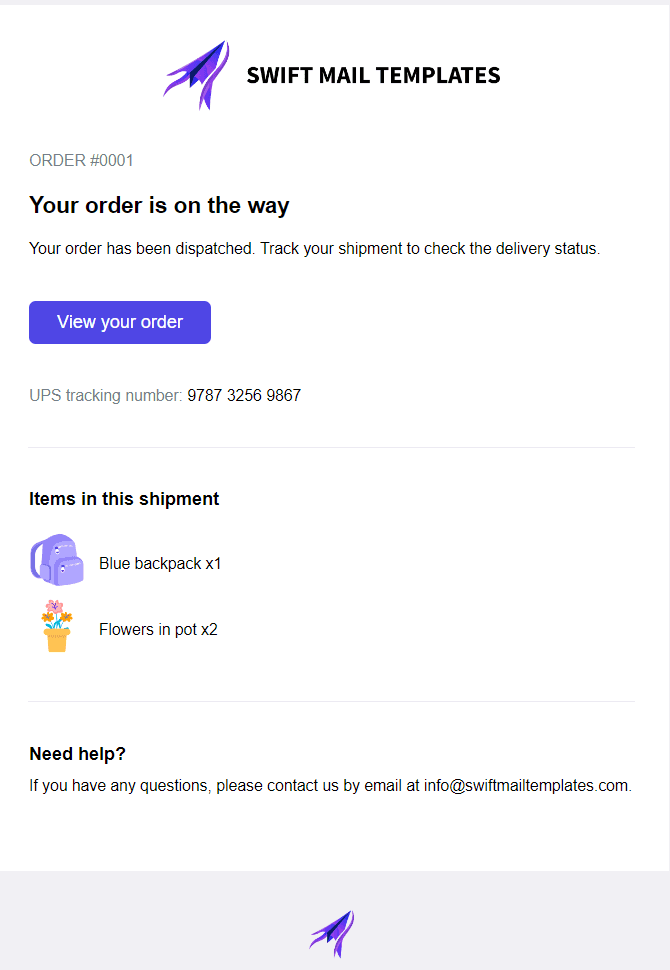 Shipping Confirmation